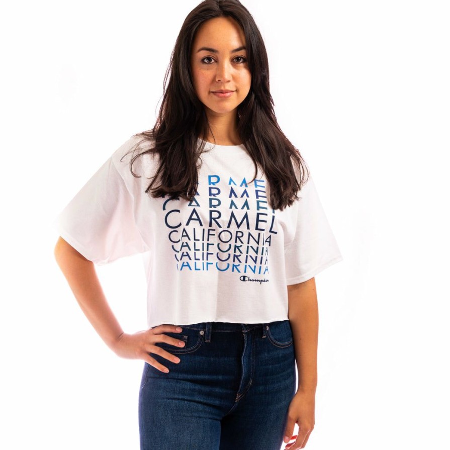 Women * | Champion Carmel Crop T-Shirt Latest White