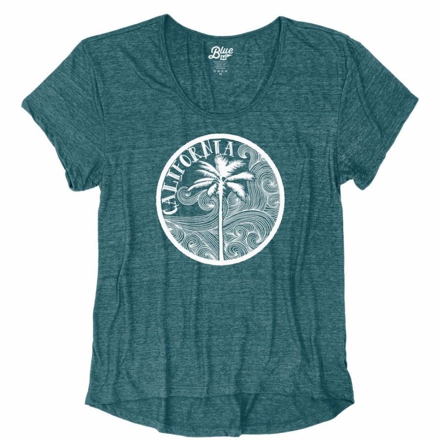 Women * | Weezer Beach California T-Shirt Best-Selling Dark Teal