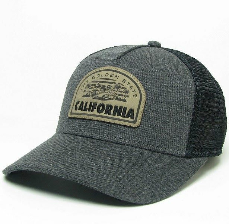 Accessories * | California Woody Trucker Hat Top Selling Black