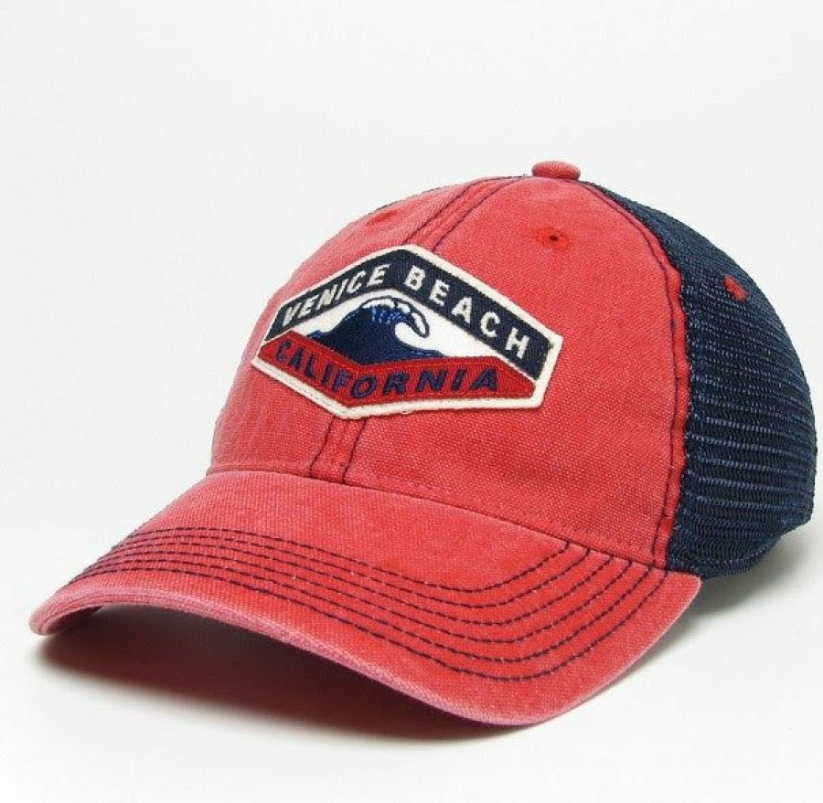 Accessories * | Venice Beach Equal Trucker Hat Best Choice Scarlet/Navy