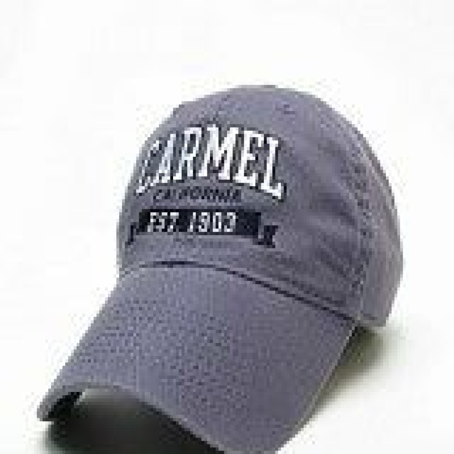 Accessories * | Carmel Banner Arch Hat Latest Slate Blue