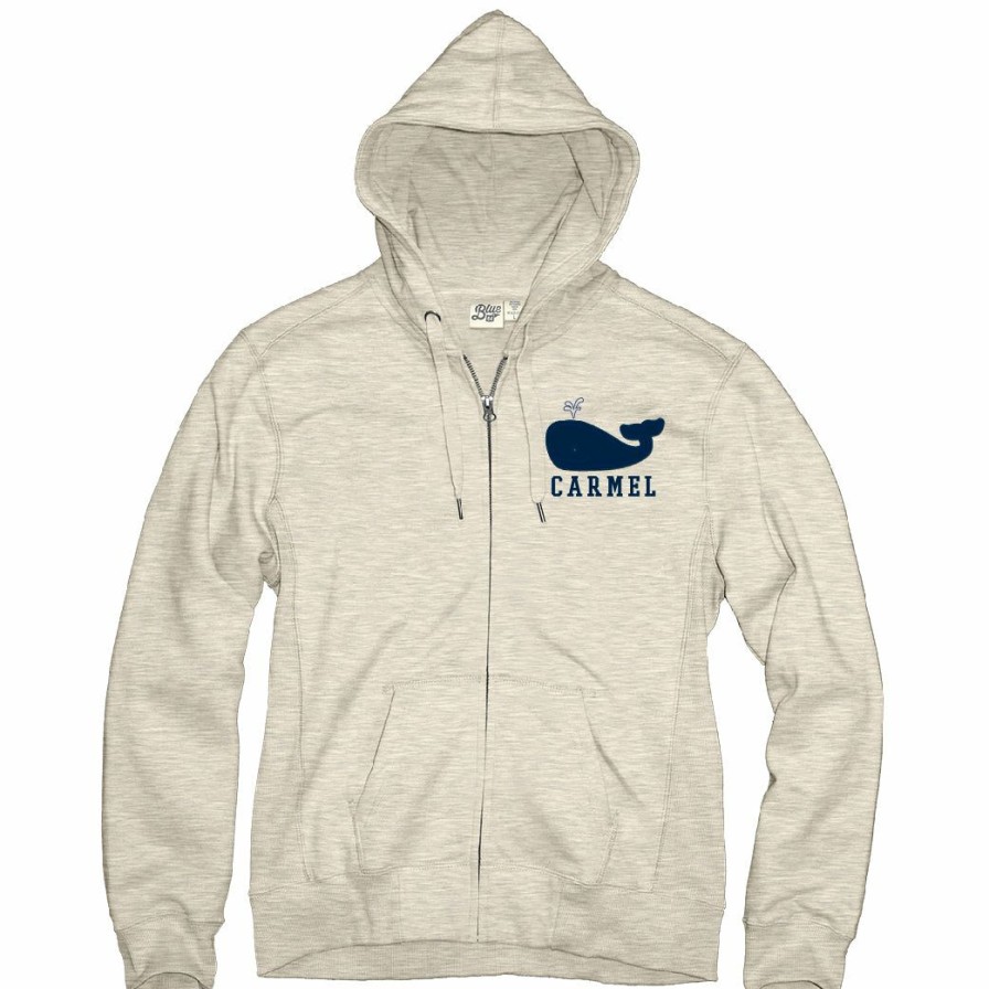 Women * | Dt Whale Crest Carmel Full Zip Sweatshirt Latest Oatmeal