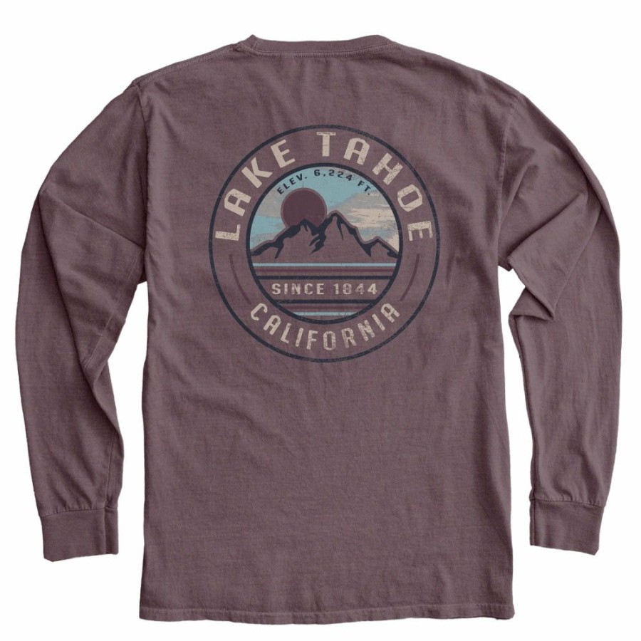 Men * | Remembrance Sun Lake Tahoe Long Sleeve T-Shirt Cheap Online Port