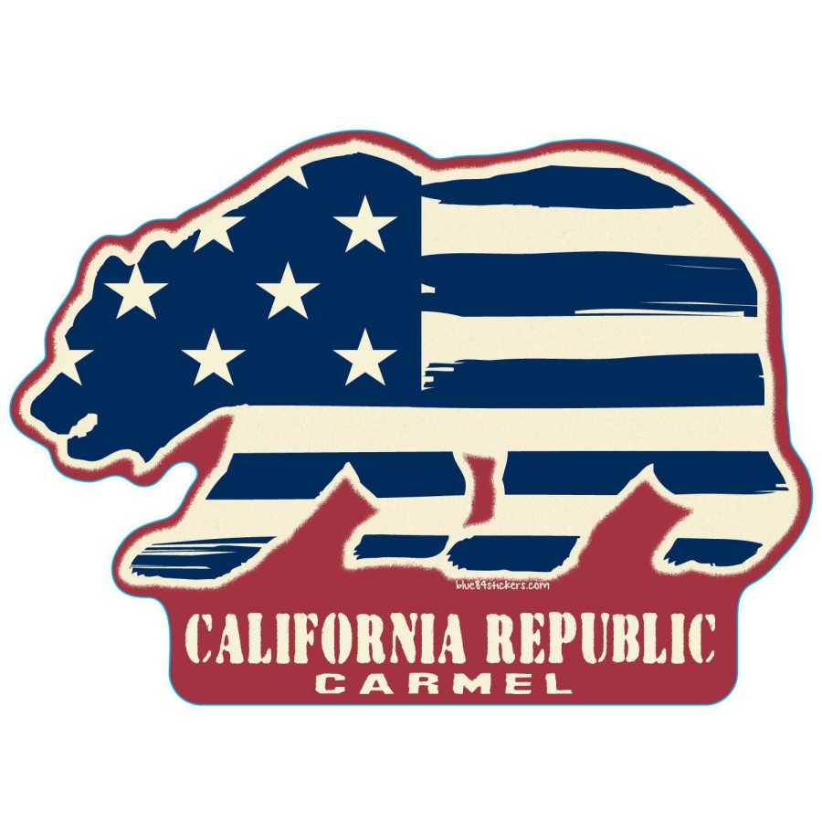 Accessories * | Confounded Cali Bear Carmel Sticker Bargain Sale