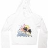 Women * | Hedwig Carmel Crop Hooded Sweatshirt Top Selling White