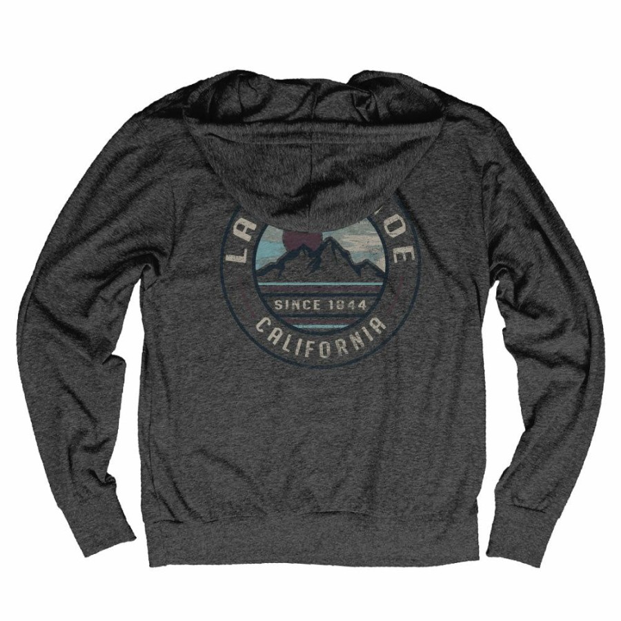 Men * | Remembrance Sun Lake Tahoe Lightweight Hoodie Top Selling Black