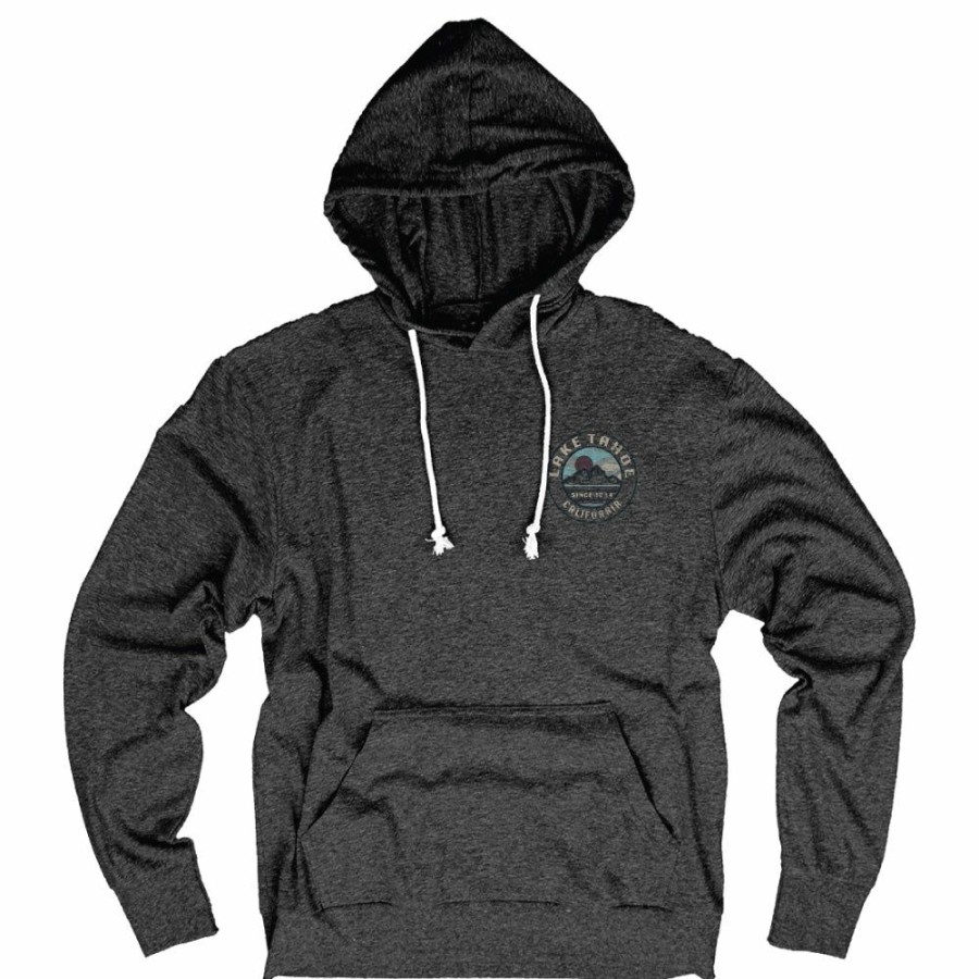 Men * | Remembrance Sun Lake Tahoe Lightweight Hoodie Top Selling Black