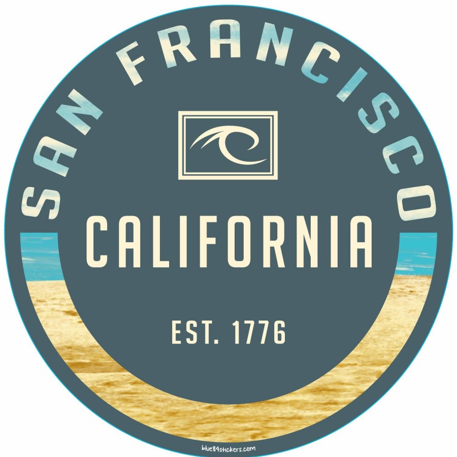 Accessories * | Pantheon Wave San Francisco Sticker Sale Online