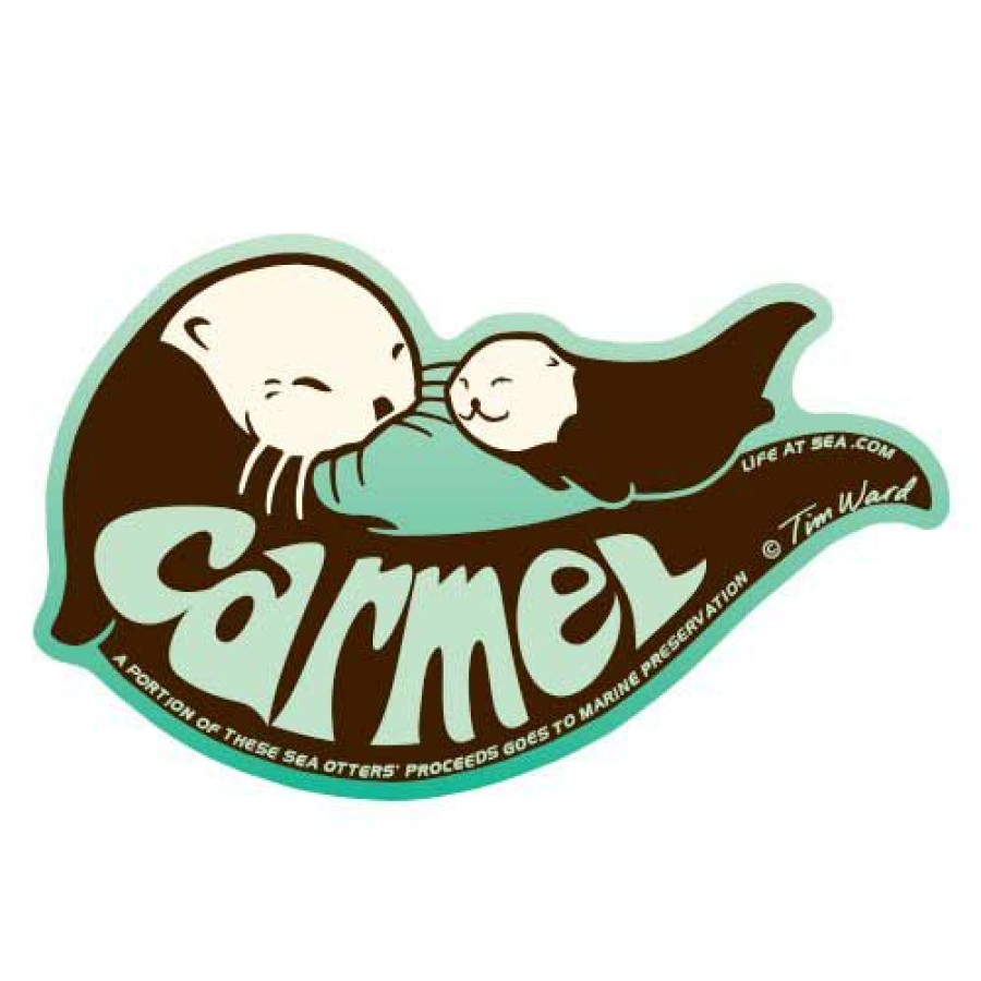 Accessories * | Carmel Sea Otter Green Sticker Sale Online