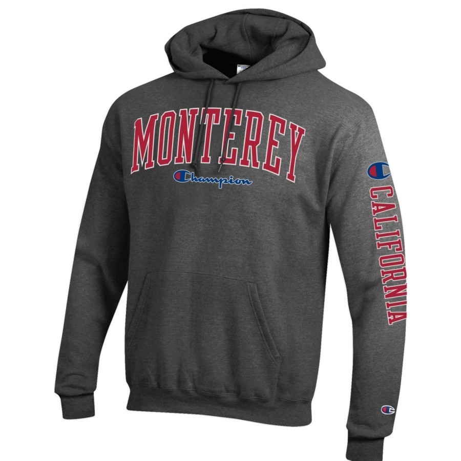 Men * | Champion Monterey Hooded Sweatshirt Official Granite