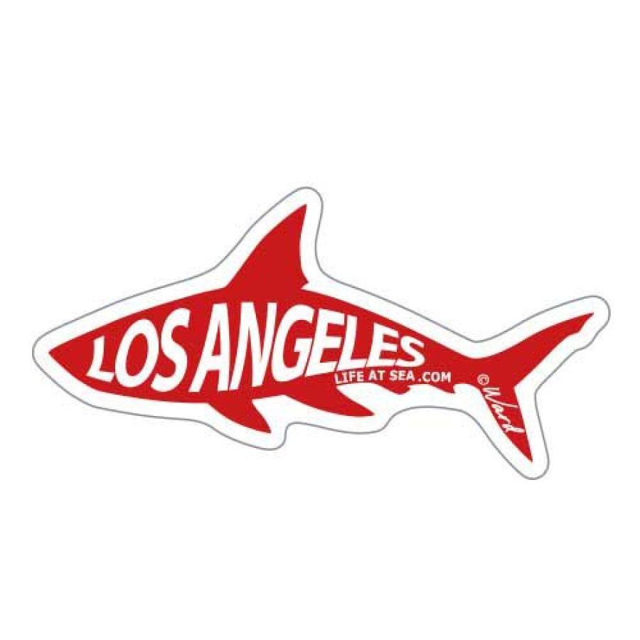 Accessories * | Los Angeles Shark Small Sticker Sale Online