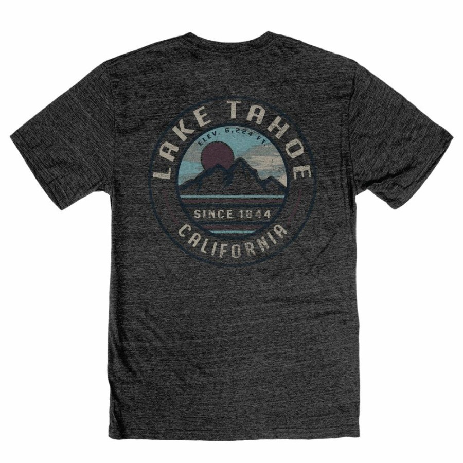 Men * | Remembrance Sun Lake Tahoe T-Shirt Sale Black