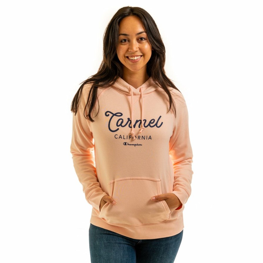 Women * | Champion Carmel Hooded Sweatshirt Sale Online Pink