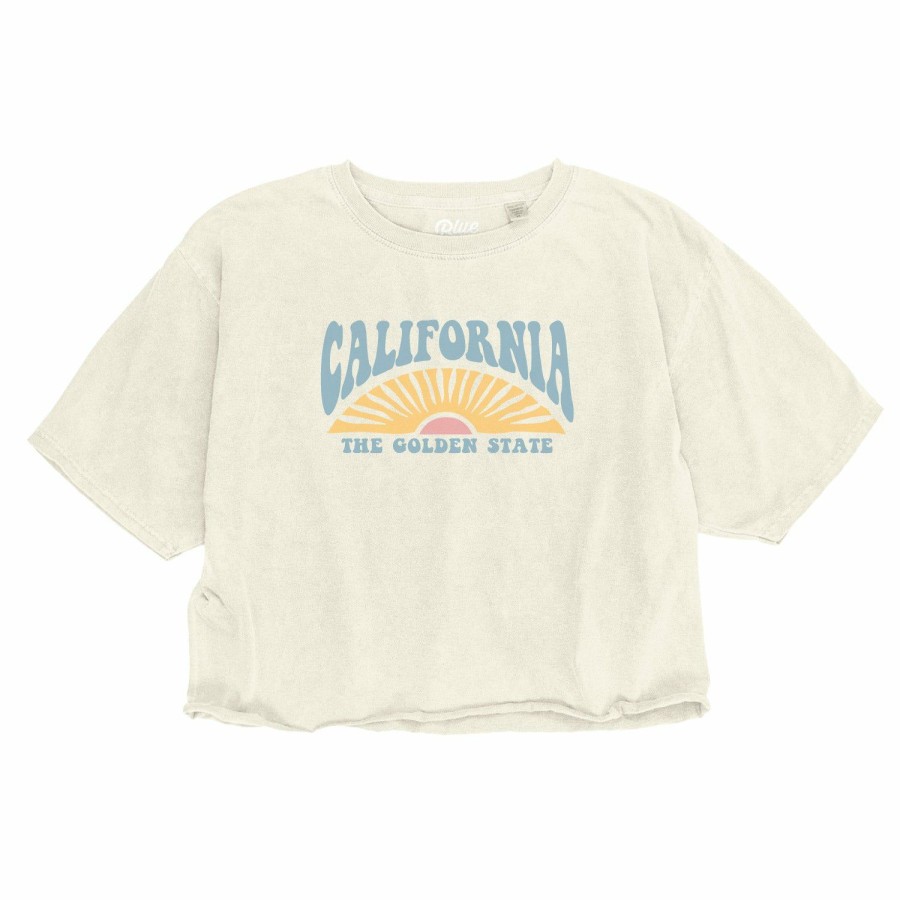 Women * | Day Dreamer California Crop T-Shirt Sale Online Ivory