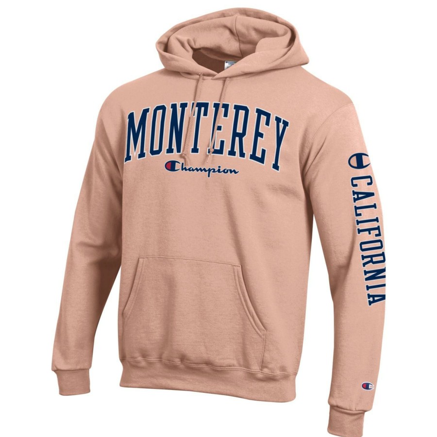 Men * | Champion Monterey Hooded Sweatshirt Top Selling Blush Pink