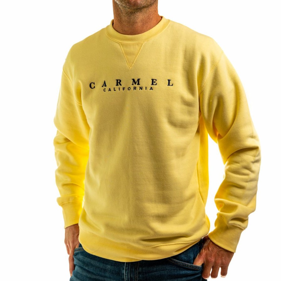 Men * | Carmel Unisex Crewneck Sweatshirt Top Selling Butter