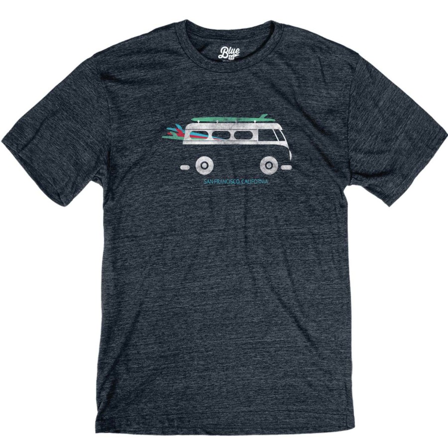 Men * | Upwards Bus San Francisco T-Shirt New Threads Navy