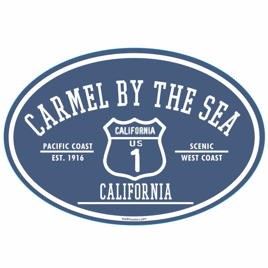 Accessories * | Fullstar Route 1 Carmel Sticker Hot Sale