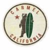 Accessories * | Grungy Surf Bear Carmel Mini Sticker Cheap Online