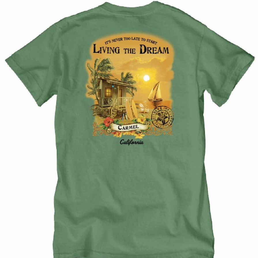 Men * | Dream Palm Carmel T-Shirt Online Sales Dorm Green