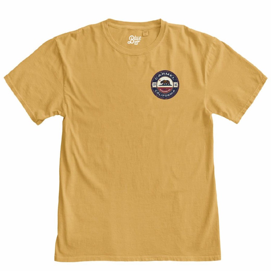 Men * | Guild Cali Flag Carmel T-Shirt Bargain Sale Mustard