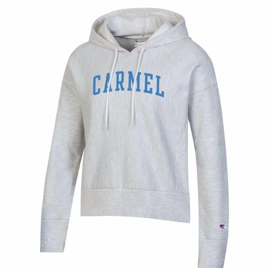 Women * | Champion Carmel Arc Hooded Sweatshirt Special Silver Grey