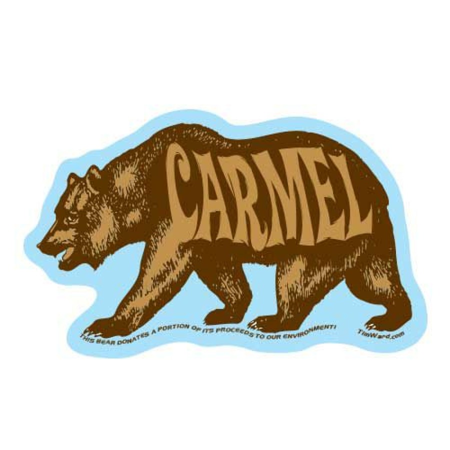 Accessories * | Carmel Bear Sticker Hot Selling